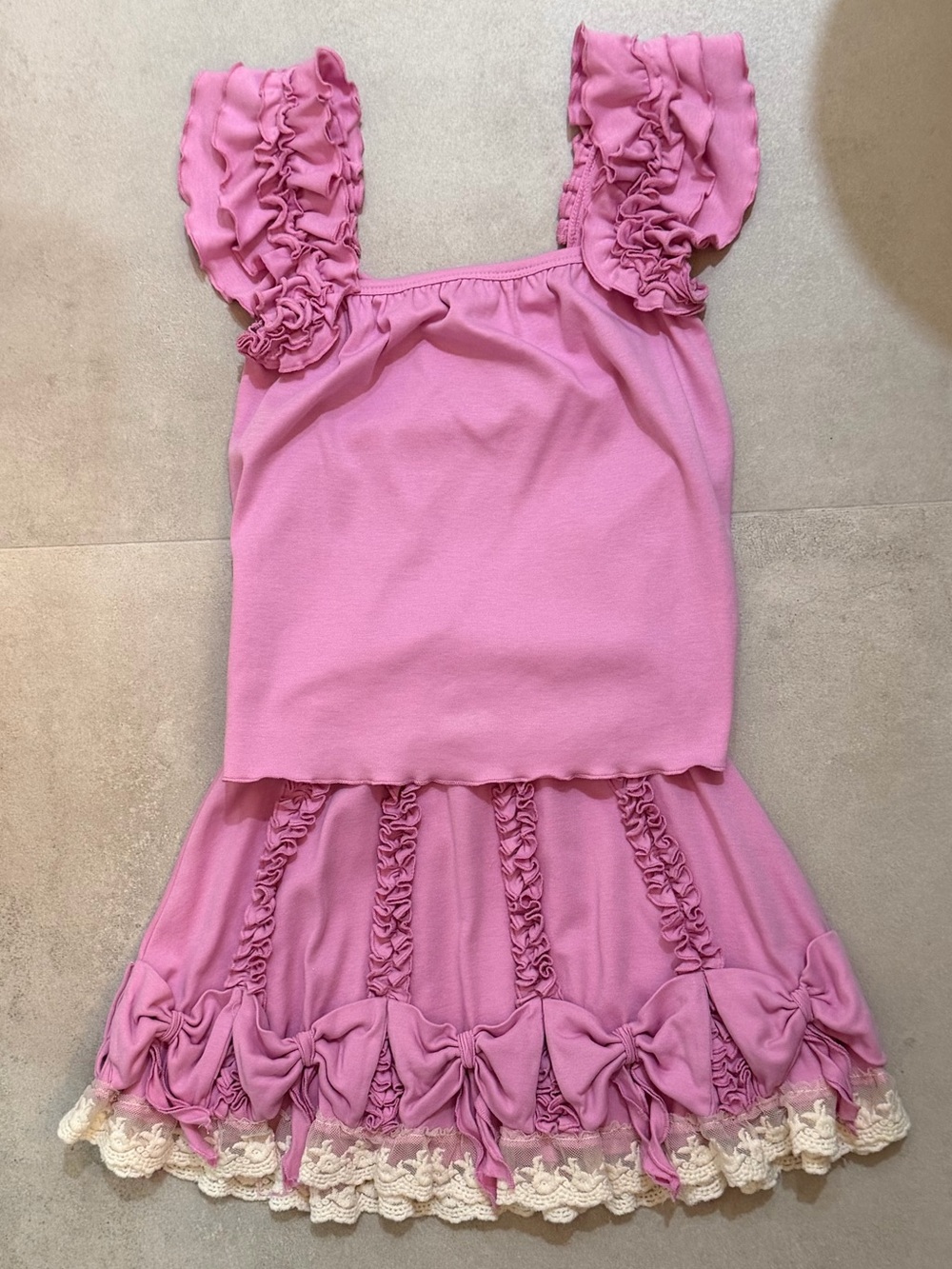 *LEMOM LOVES LIME* Skirt Set Size 5 EUC